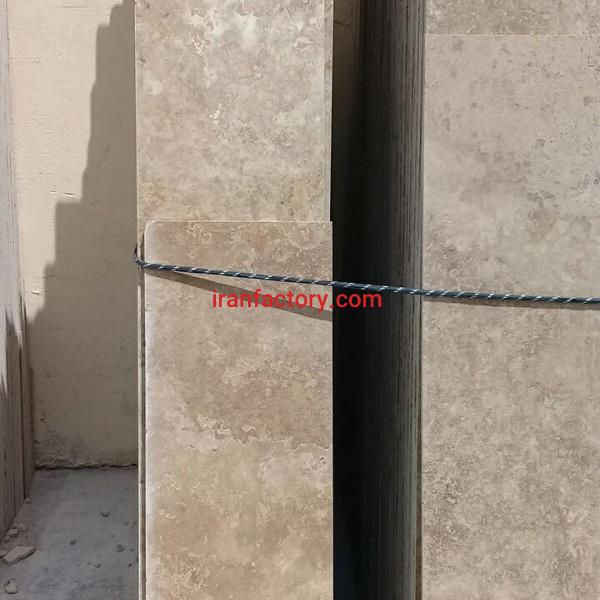 قیمت سنگ تراورتن عسلی بی موج کاشان درجه۱