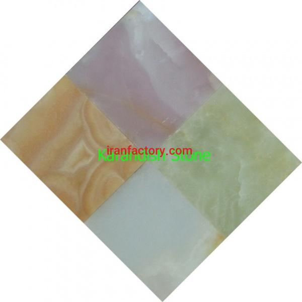 فروش سنگ مرمر سبز، پرتقالی و سفید