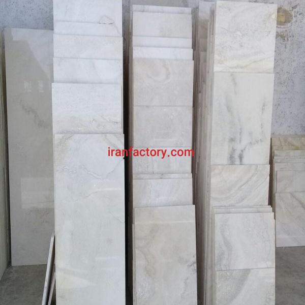 تراورتن سفید بی موج طبس سنگبری فروردین نو