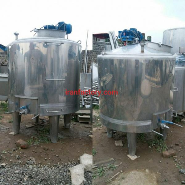 مخزن میکسر دار استیل