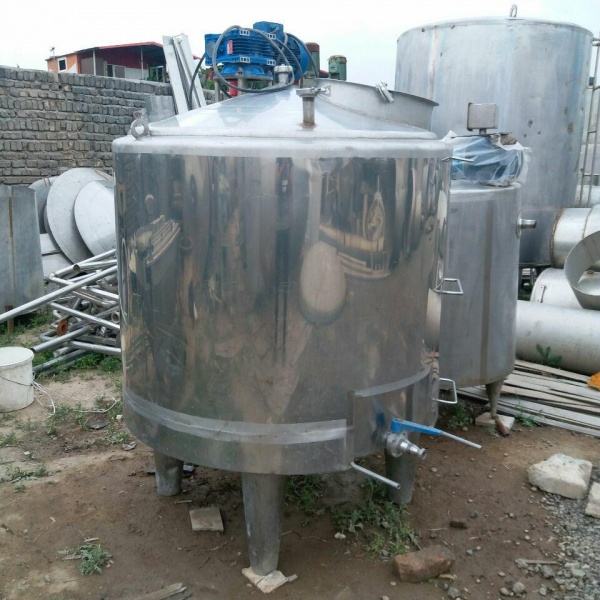 فروش مخزن استیل دوجداره میکسر دار کارکرده
