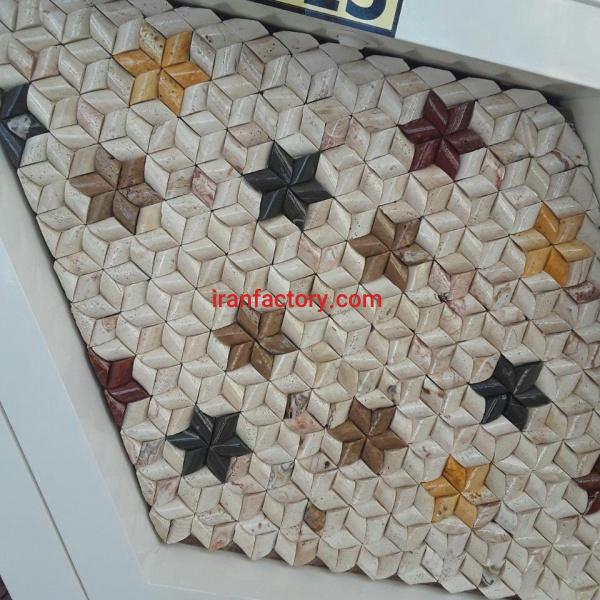 سنگ آنتیک حصیری ستاره ای رنگی آنتیک ‌سنگ ‌خشتی