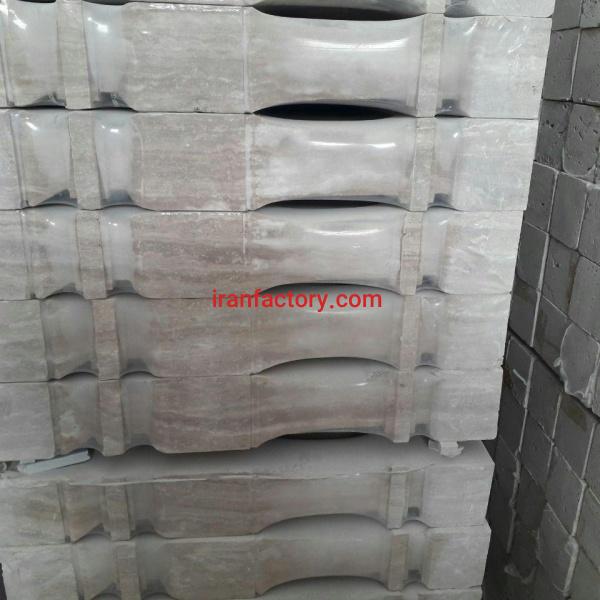 نرده سنگی تراورتن عسلی پیروزی