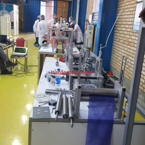 فروش دستگاه ماسک نیمه اتومات با کش زن اتومات