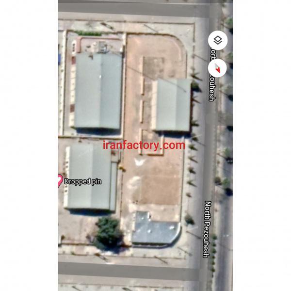 ۳۱۰۰ متر کارخانه مواد غذایی شهرک صنعتی بزرگ شیراز