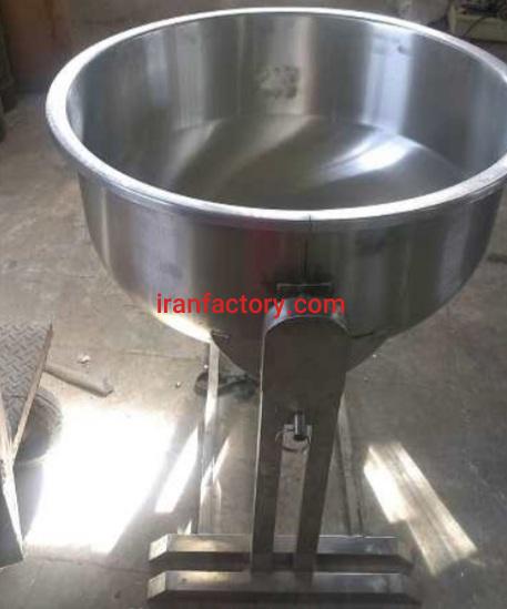 تولید پاتیل خیساندن برنج شرکت استیل پخت در تهران