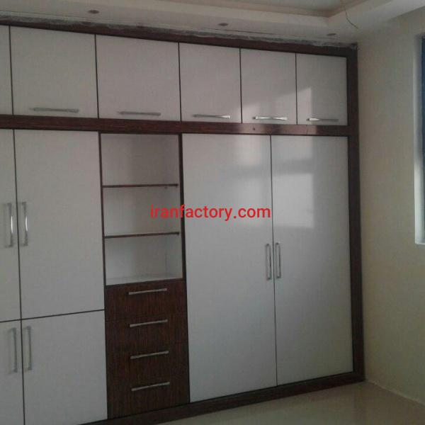 کمد دیواری کلاف بندی شده mdf ایرانی صنایع آشپزخانه امین