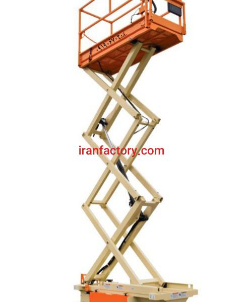 تولید دستگاه بالابر ۱۳ متری آکاردئونی شرکت پارسی صنعت در اصفهان