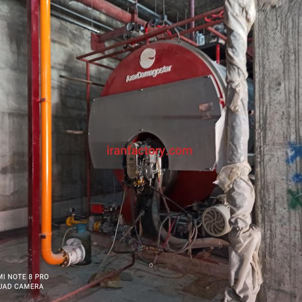 دیگ بخار و مشعل