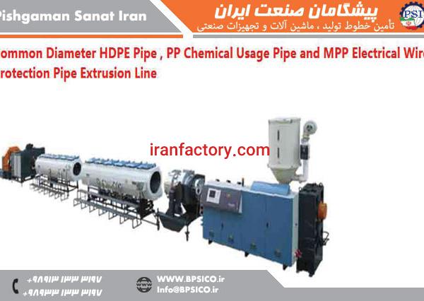 فروش خط تولید لوله PP محافظ کابل برق MPP پیشگامان صنعت