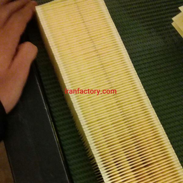 کاغذچین شده وخام فیلترهوا