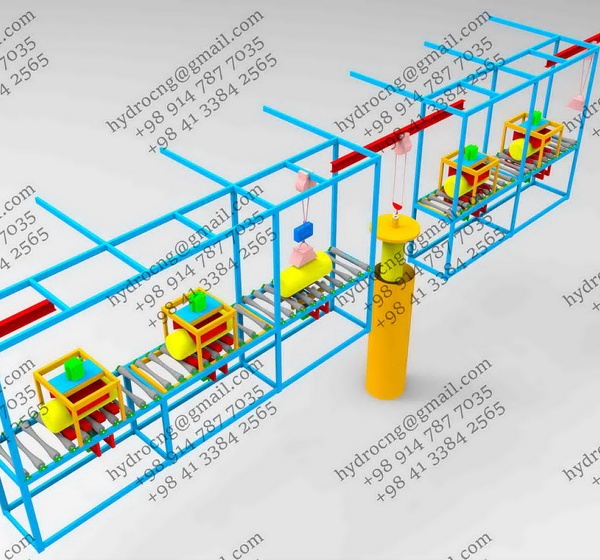 دستگاه تست هیدرواستاتیک مخازن CNG خودرویی