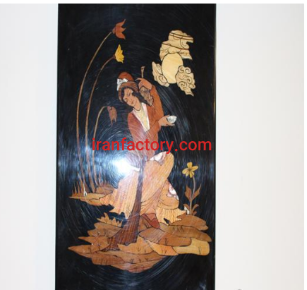 تولید و رنگ آمیزی معرق چوب در کرمان