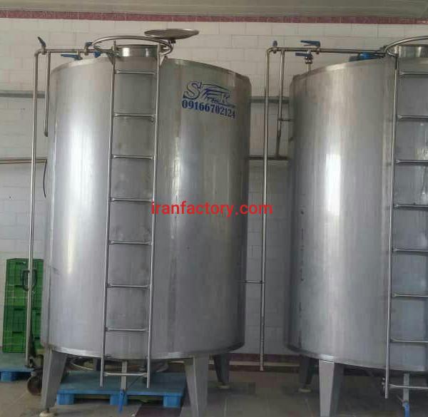 مخزن استیل میکسر دار هفت تن