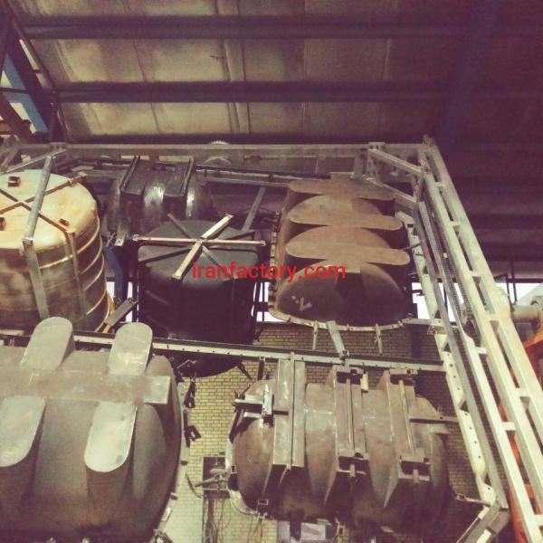 خط تولید قطعات پلی اتیلن و مخازن آب