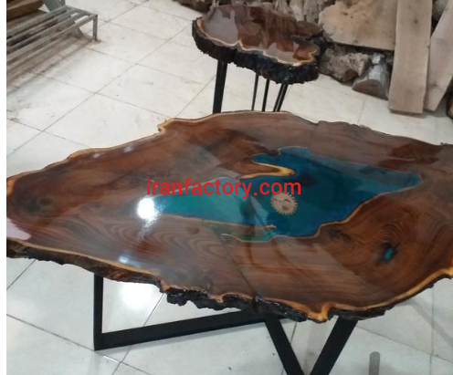 تولید صفحات ترکیب چوب و اپوکسی در هر سایز و ابعاد و طرح و ضخامت