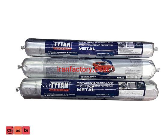 چسب پلی اورتان سوسیسی طوسی تایتان