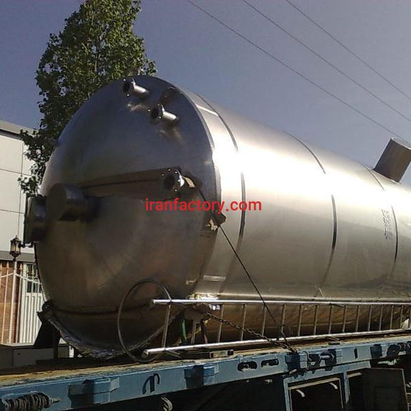 تانکر استیل دوجداره حمل شیر