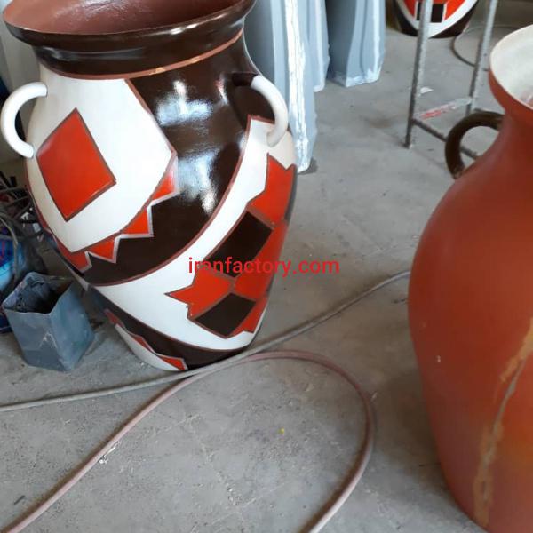 گلدان خمره ای فایبرگلاس زرین کار