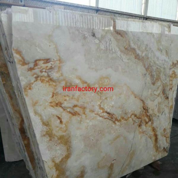 فروش اسلب مرمر سفید طلائی مجلل