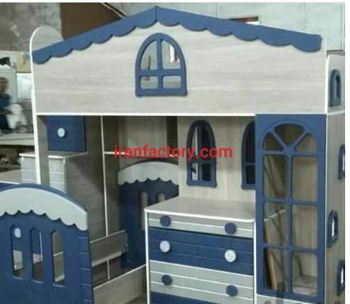 تولید تخت کمد کودک با ام دی اف