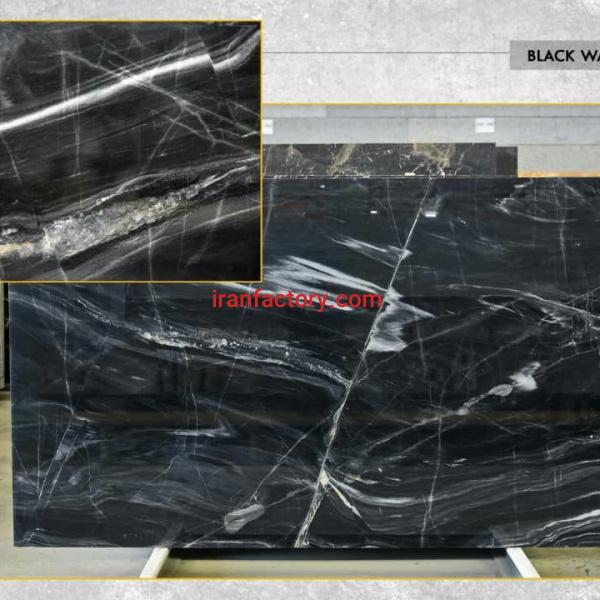 فروش سنگ اسلب مرمریت بلک ویو سفید Black wave