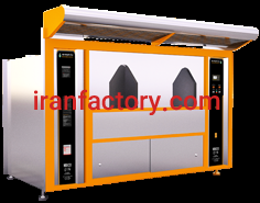 خط تولید نان سنگک با دستگاه دوار پرتابل نیمه اتوماتیک صنایع پخت