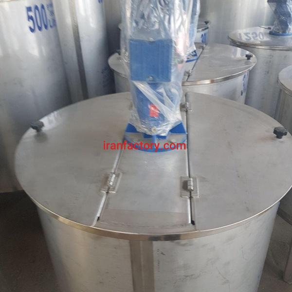 مخزن استیل همزن دار