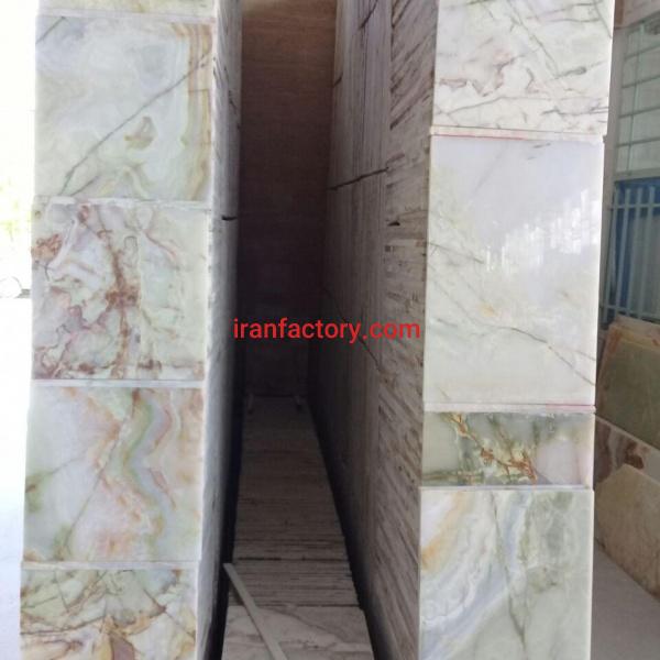 مرمر مغز پسته ای سنگبری الوان