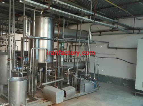 فروش خط تولید تغلیظ آب پنیر و شیر تمام استیل تهران