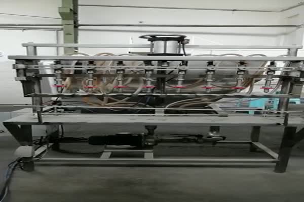 دستگاه پرکن ۸ نازل سیلندر و پیستونی دست دوم