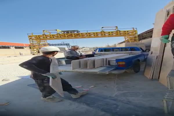 سنگ تراورتن روشن کم هاله