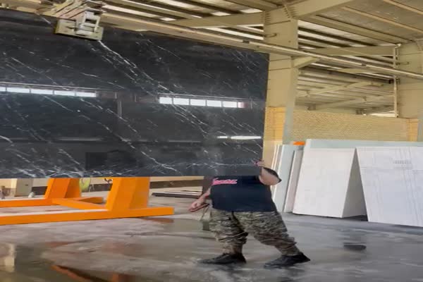 بارگیری سنگ اسلب مرمریت نجف آباد